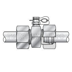 Точка контроля давления Plug-in - трубное соединение P=35 M45x2-M45x2 Series L (Minipress)